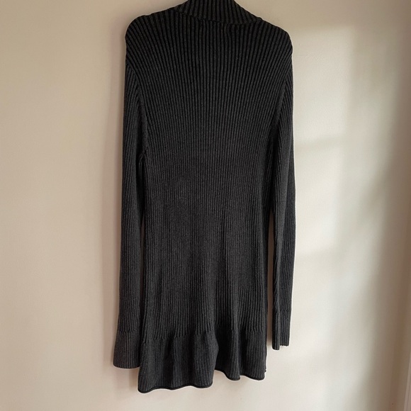 Eddie Bauer XL Gray Zip-Up Cabled Cardigan with Pockets - Picture 5 of 6